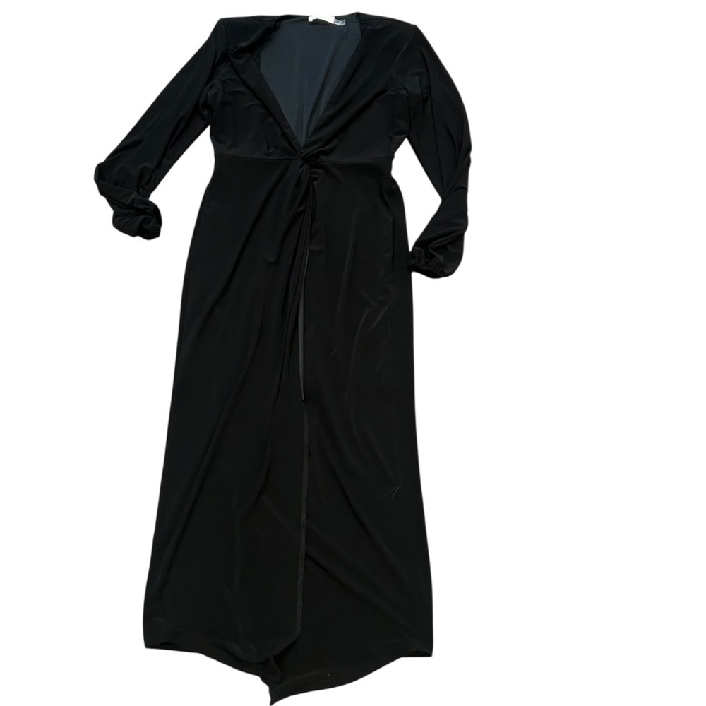 Ramy Brook New York Black Long Sleeve Midi Dress - Medium